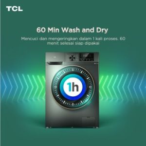 TCL Ecorora Mesin Cuci Front Loading Washer Dryer 10,5 Kg
