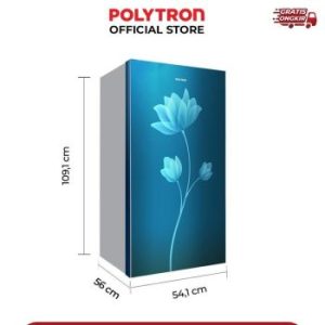 Polytron | Kulkas 1 Pintu Metallic 150 Liter