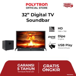 Polytron | 32" Cinemax Digital TV Soundbar