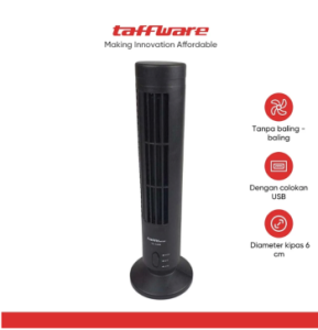 TaffHOME Kipas Angin USB Tower Leafless Ultra Quite