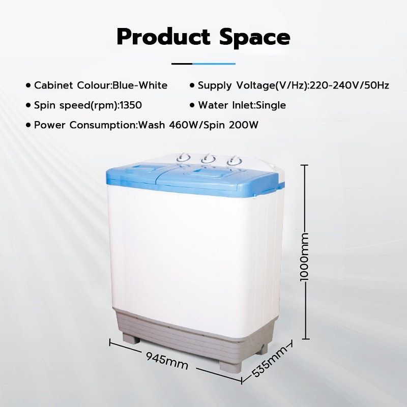 Weyon Mesin Cuci 2 Tabung 7.5 kg