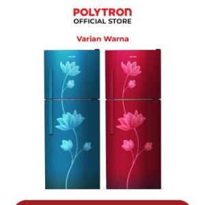 Polytron | Kulkas 2 Pintu Metallic 210 Liter