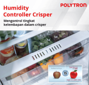 Polytron | Kulkas 2 Pintu Belleza Big Liter Inverter 350 Liter