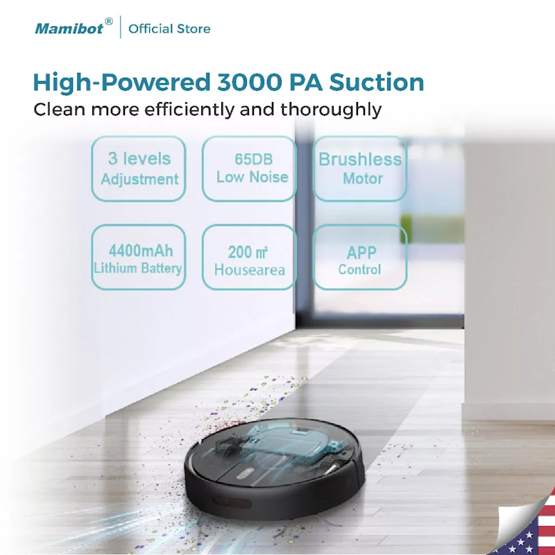 Mamibot Dailybot 3 in 1 Robot Vacuum Cleaner