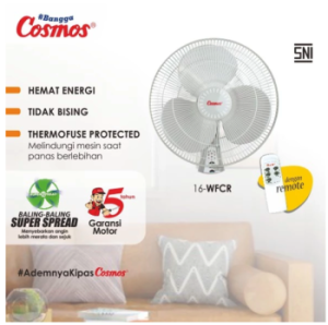 Cosmos Kipas Angin Wall Fan Remote