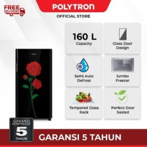 Polytron | Kulkas 1 Pintu Belleza Varia 160 liter