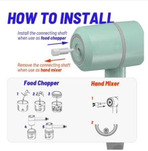 Wireless Portable 2 in 1 Hand Mixer