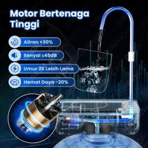 BravHom Pompa Air Galon Elektrik 2 in 1