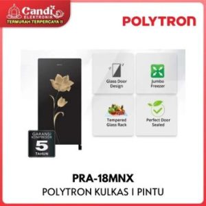 Polytron | Kulkas 1 Pintu Belleza 180 liter