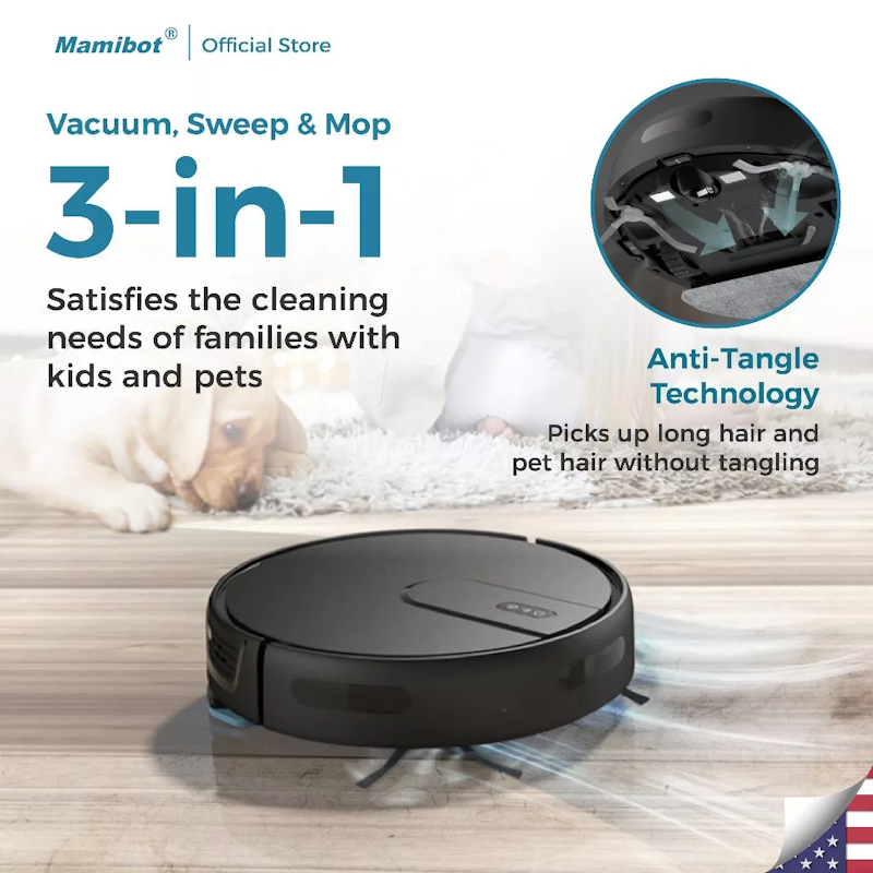 Mamibot Dailybot 3 in 1 Robot Vacuum Cleaner