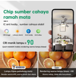 GOGEOUS Lampu Kipas 2in1 42 Inch