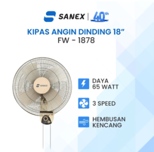 SANEX Kipas Angin Dinding 18 Inch