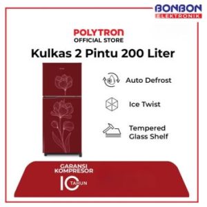 Polytron | Kulkas 2 Pintu 200 Liter