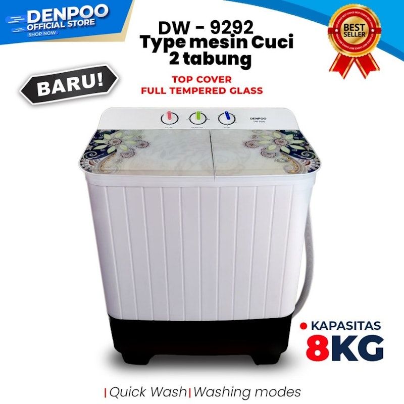 Denpoo Mesin Cuci 2 Tabung