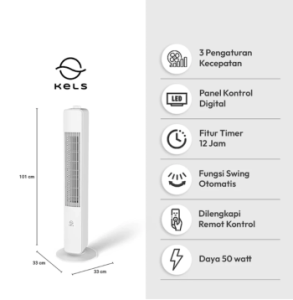 Kels Garwyn Kipas Angin Berdiri Standing Fan