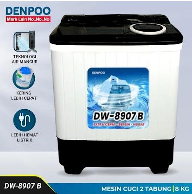 Denpoo Mesin Cuci 2 Tabung