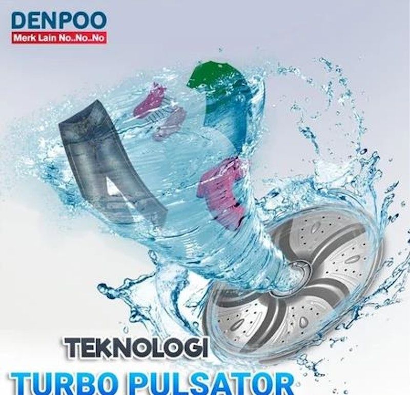 Denpoo Mesin Cuci 2 Tabung