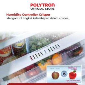 Polytron | Kulkas 2 Pintu New Belleza Big Liter 350 Liters Inverter